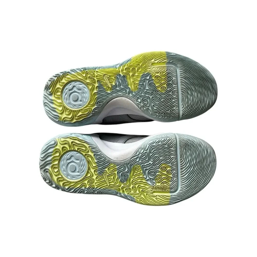 Nike KD Trey 5 X Men's Sneakers Wolf Gray/Barely Volt Colorway Size 11